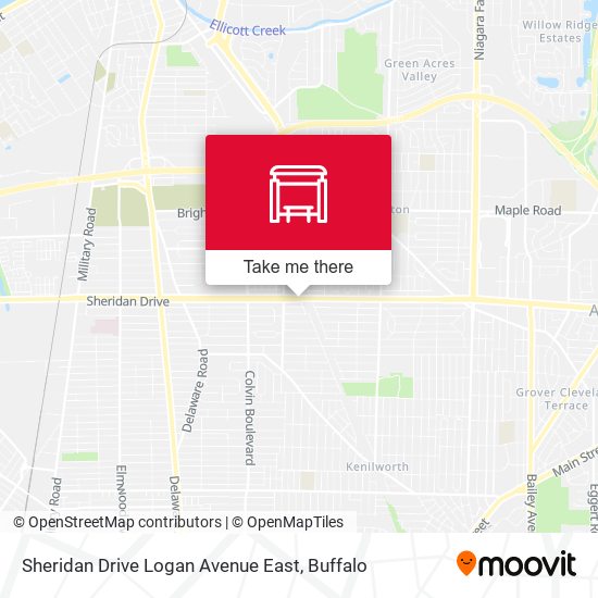 Mapa de Sheridan Drive Logan Avenue East