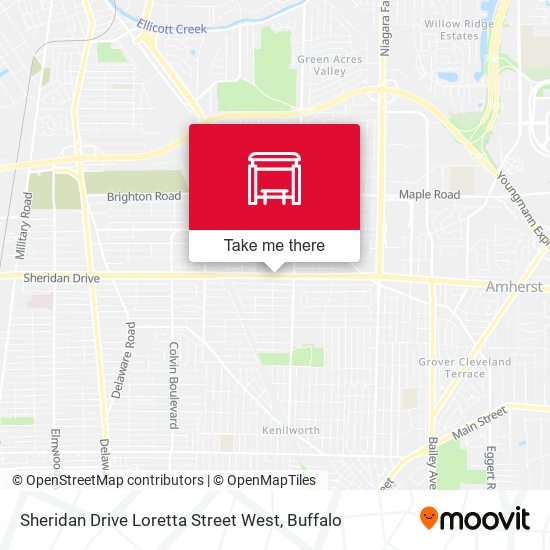 Sheridan Drive Loretta Street West map