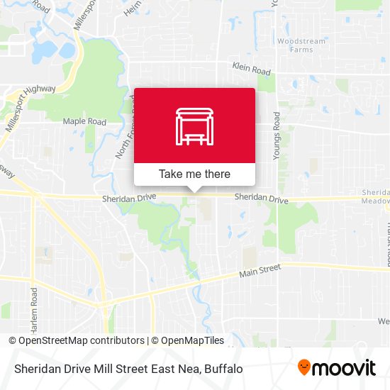 Sheridan Drive Mill Street East Nea map