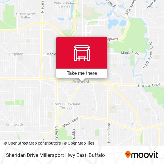 Sheridan Drive Millersport Hwy East map