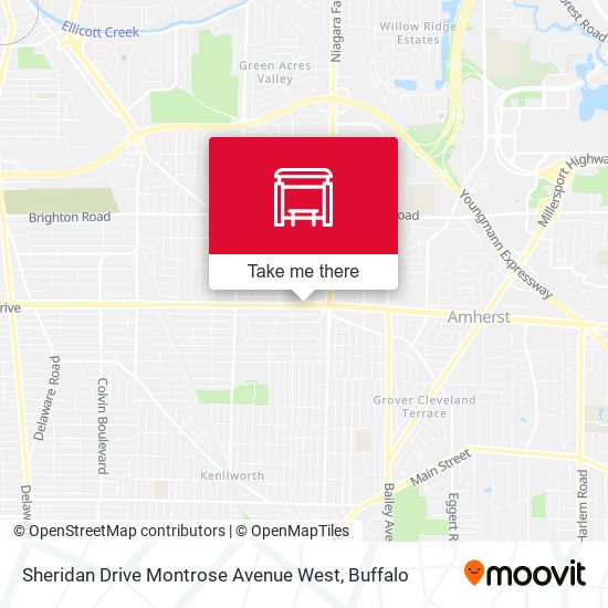 Sheridan Drive Montrose Avenue West map