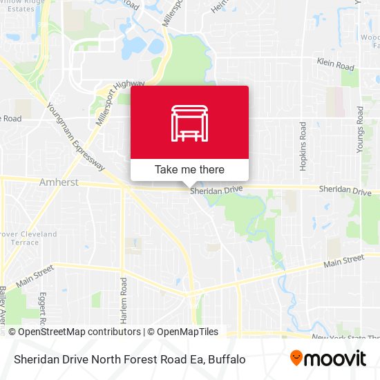 Sheridan Drive North Forest Road Ea map