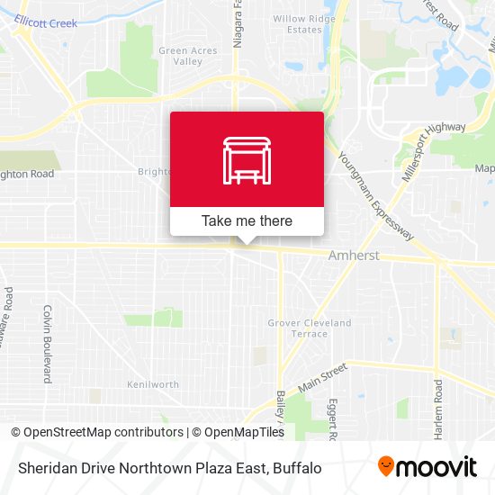 Mapa de Sheridan Drive Northtown Plaza East