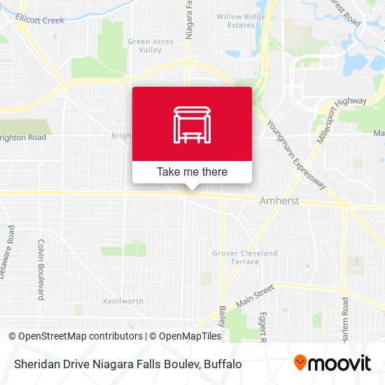 Sheridan Drive Niagara Falls Boulev map