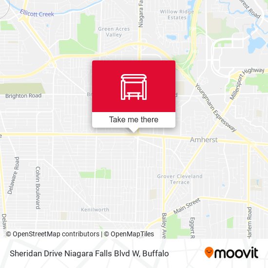 Mapa de Sheridan Drive Niagara Falls Blvd W