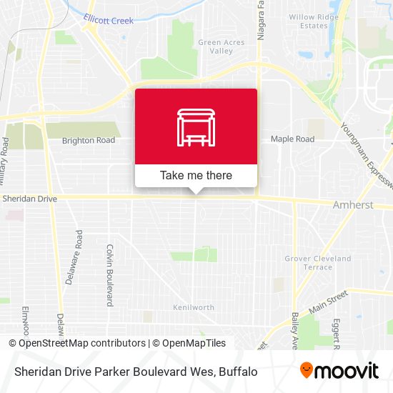 Sheridan Drive Parker Boulevard Wes map