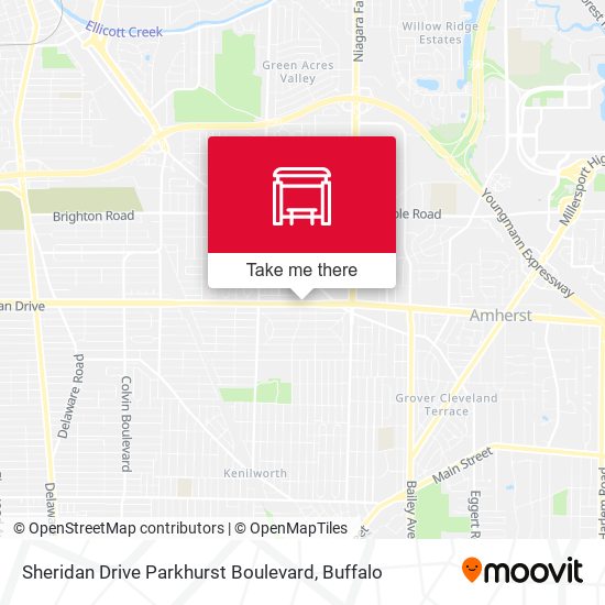 Sheridan Drive Parkhurst Boulevard map
