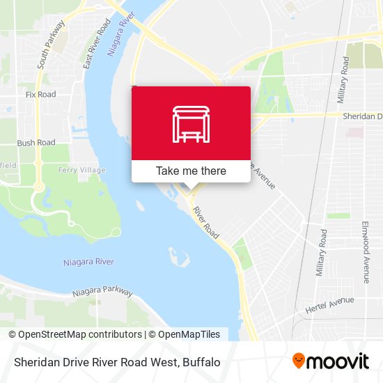 Sheridan Drive River Road West map