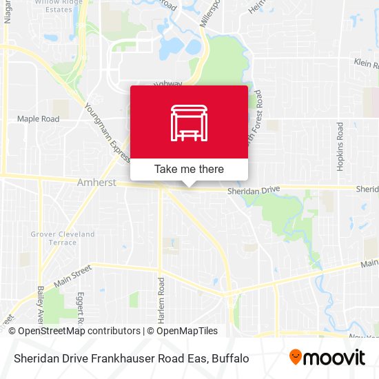 Mapa de Sheridan Drive Frankhauser Road Eas