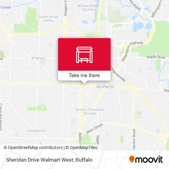 Mapa de Sheridan Drive Walmart West