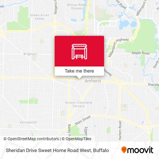 Sheridan Drive Sweet Home Road West map