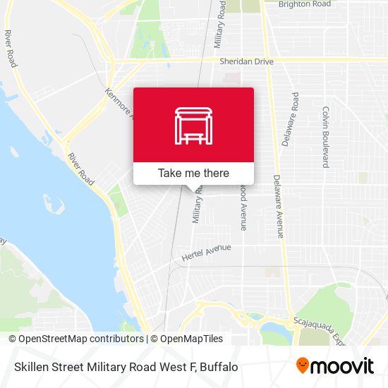 Skillen Street Military Road West F map