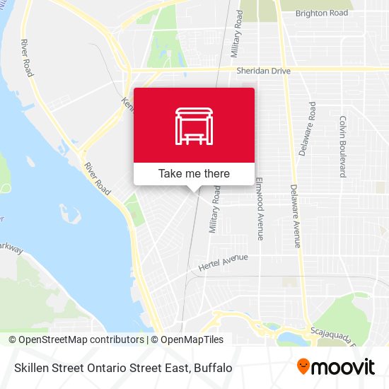 Skillen Street Ontario Street East map