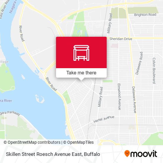 Mapa de Skillen Street Roesch Avenue East