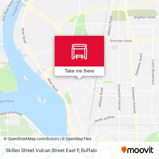 Mapa de Skillen Street Vulcan Street East F