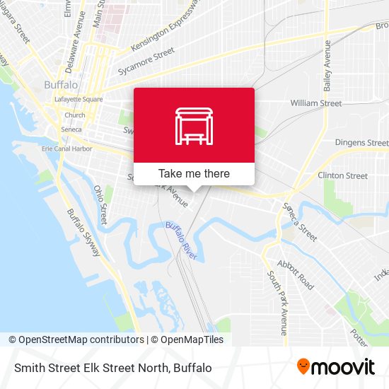 Mapa de Smith Street Elk Street North
