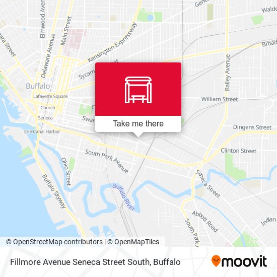 Fillmore Avenue Seneca Street South map