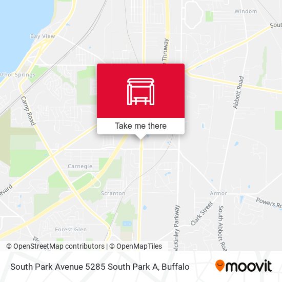 South Park Avenue 5285 South Park A map