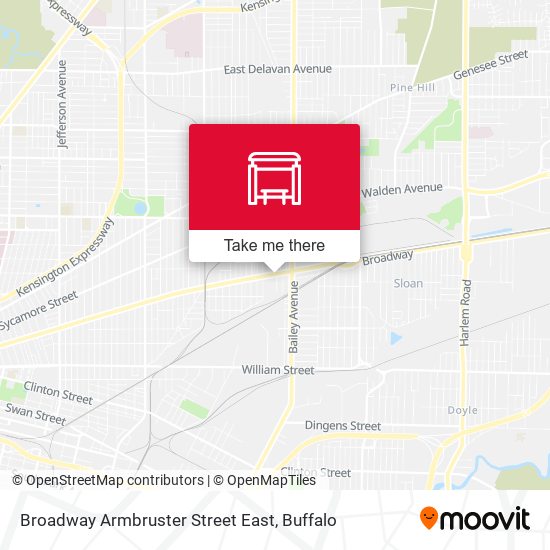 Mapa de Broadway Armbruster Street East