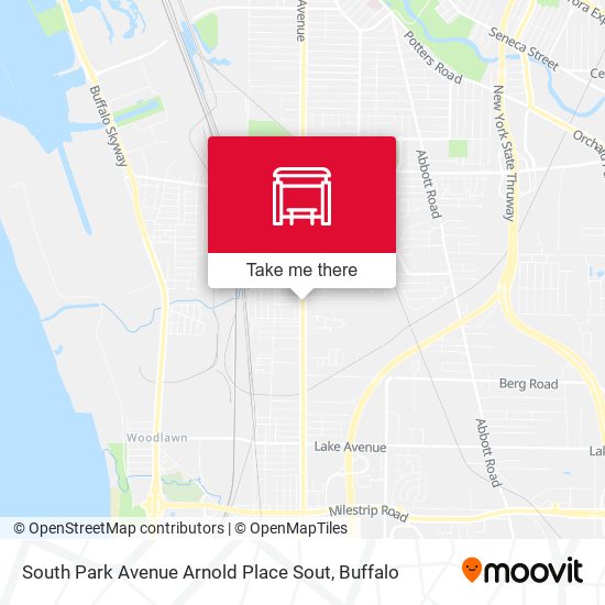 South Park Avenue Arnold Place Sout map