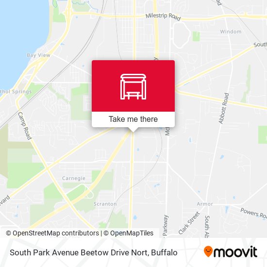 South Park Avenue Beetow Drive Nort map