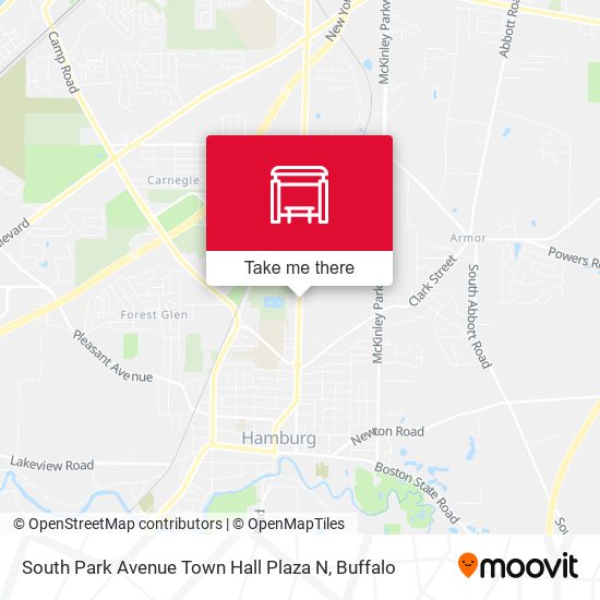 South Park Avenue Town Hall Plaza N map