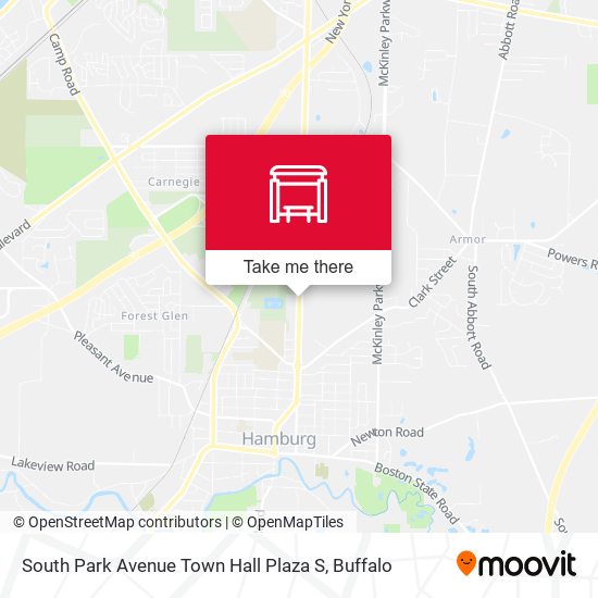 Mapa de South Park Avenue Town Hall Plaza S