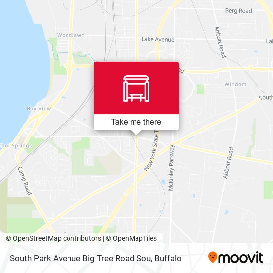 South Park Avenue Big Tree Road Sou map