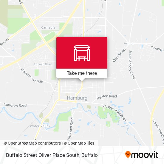 Mapa de Buffalo Street Oliver Place South