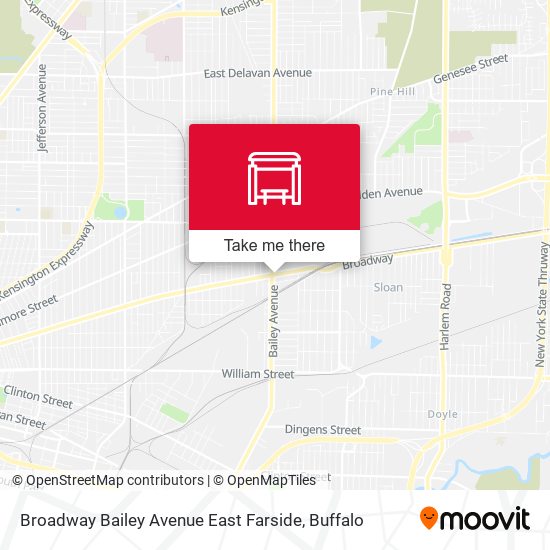 Broadway Bailey Avenue East Farside map