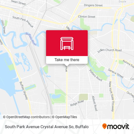 South Park Avenue Crystal Avenue So map