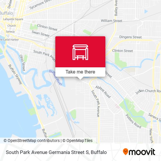 South Park Avenue Germania Street S map