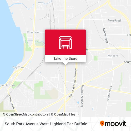 South Park Avenue West Highland Par map