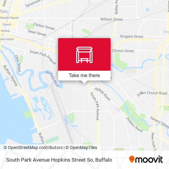 South Park Avenue Hopkins Street So map
