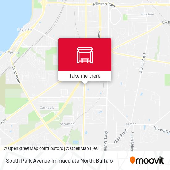 South Park Avenue Immaculata North map
