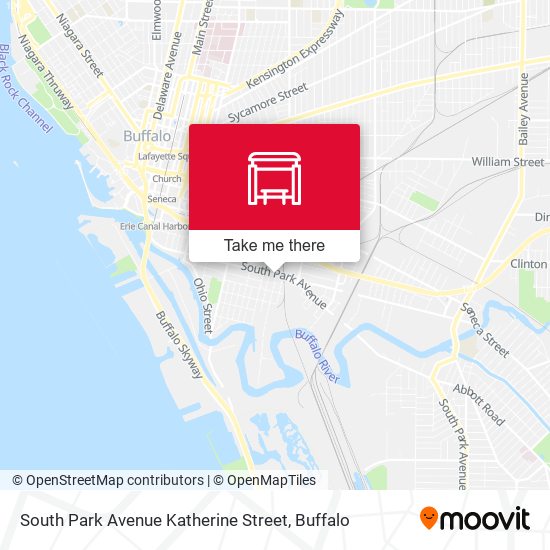 South Park Avenue Katherine Street map