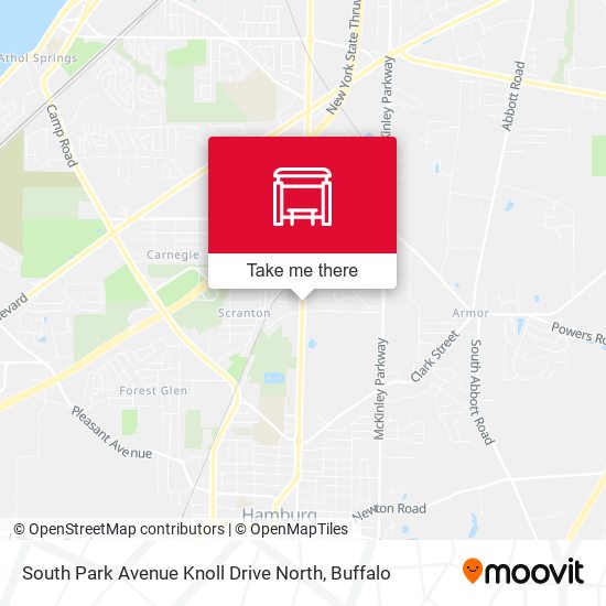 South Park Avenue Knoll Drive North map