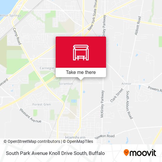 Mapa de South Park Avenue Knoll Drive South