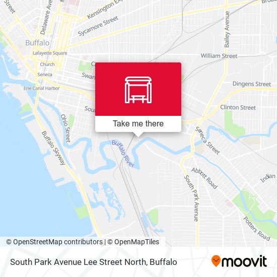 Mapa de South Park Avenue Lee Street North