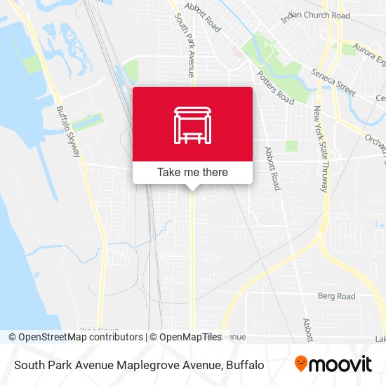 South Park Avenue Maplegrove Avenue map