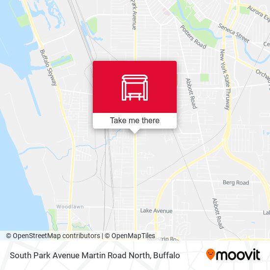 South Park Avenue Martin Road North map