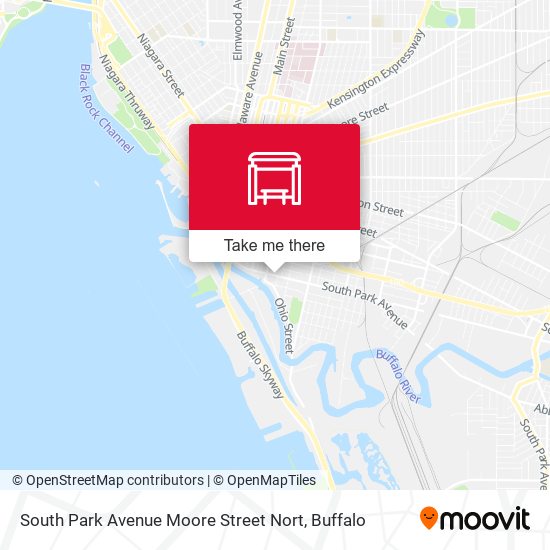 South Park Avenue Moore Street Nort map
