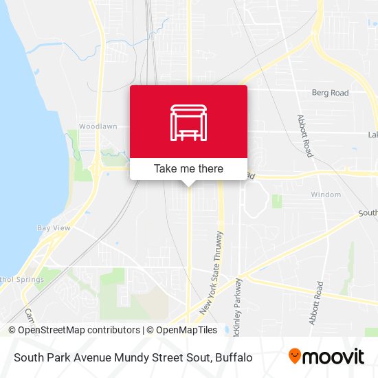 South Park Avenue Mundy Street Sout map