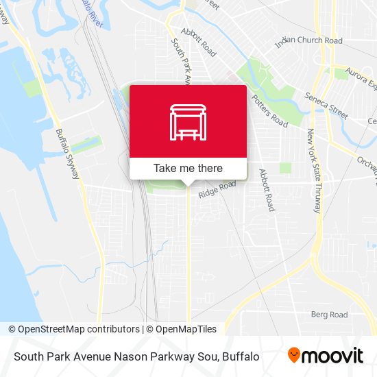 Mapa de South Park Avenue Nason Parkway Sou