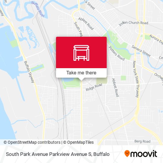 South Park Avenue Parkview Avenue S map