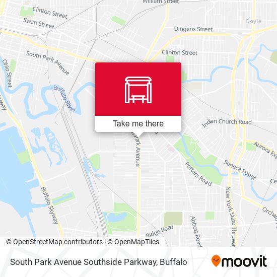 South Park Avenue Southside Parkway map