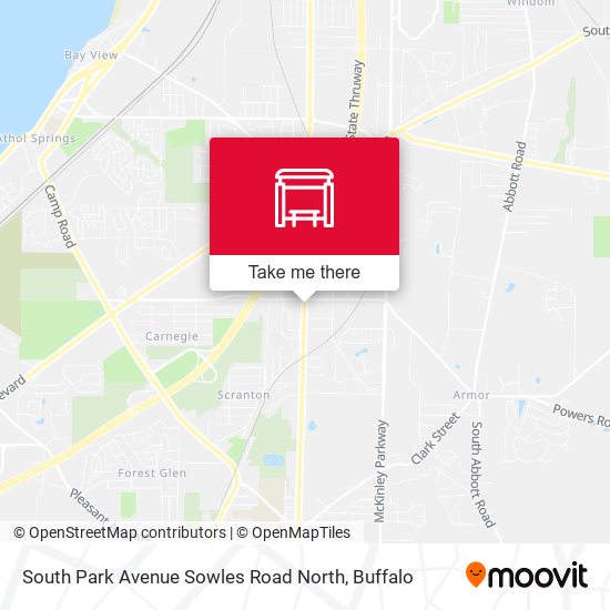Mapa de South Park Avenue Sowles Road North