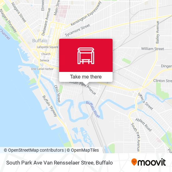 Mapa de South Park Ave Van Rensselaer Stree