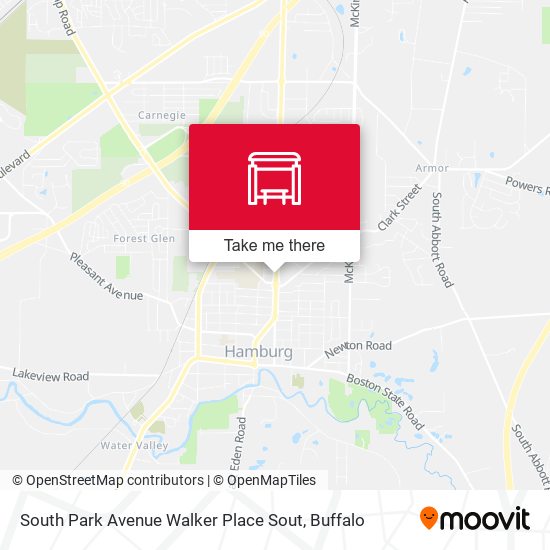 South Park Avenue Walker Place Sout map