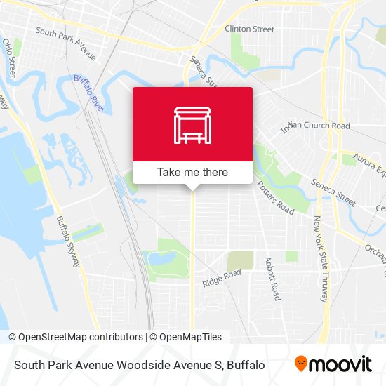 South Park Avenue Woodside Avenue S map